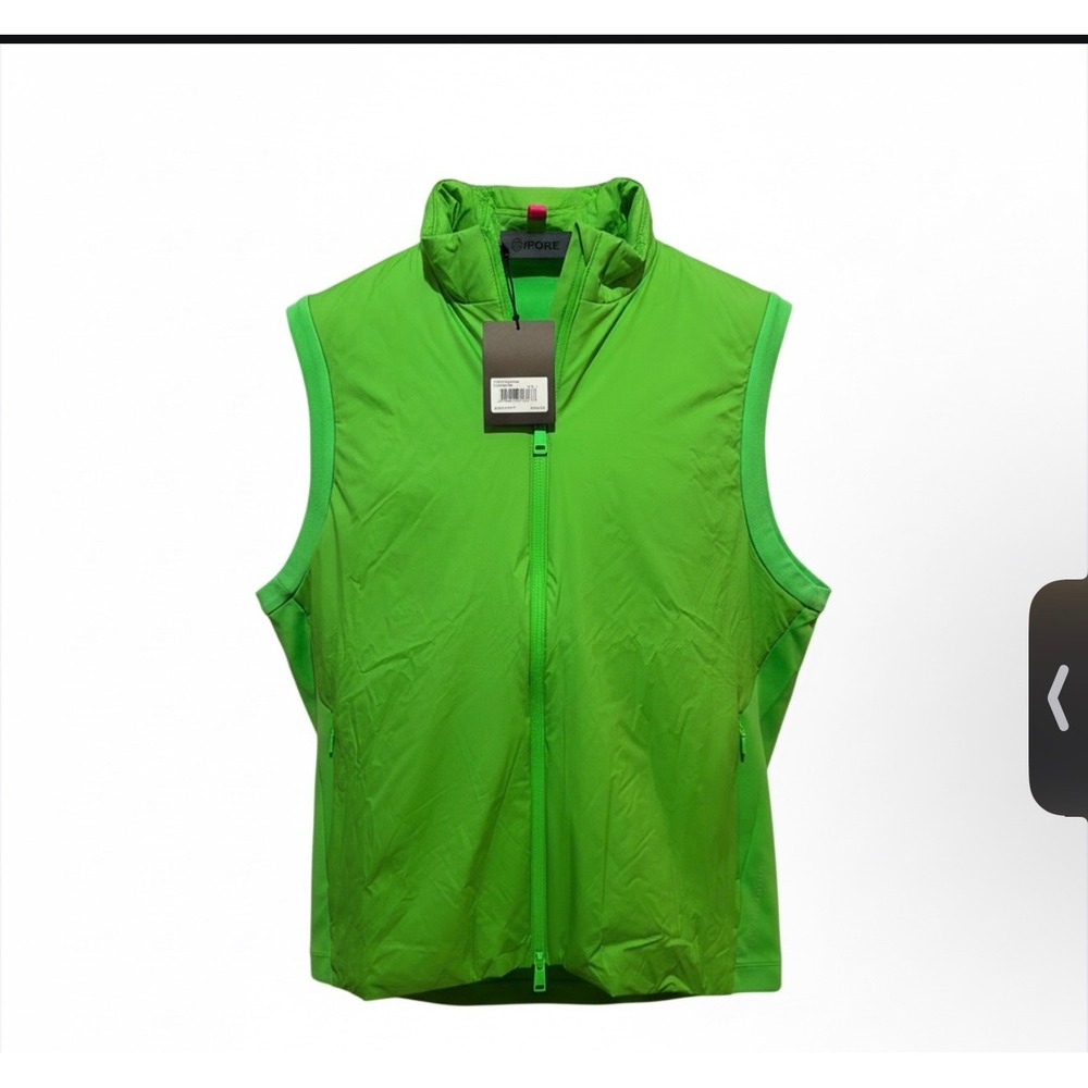 G/FORE Mens Golf Vest Kelly Green Full Zip Performance Outerwear NEW